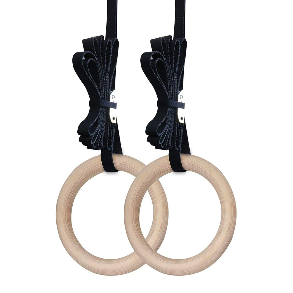 Gymnastic Rings Wooden - 28/32 MM Fitness Houten Gymnastiekringen Fitness