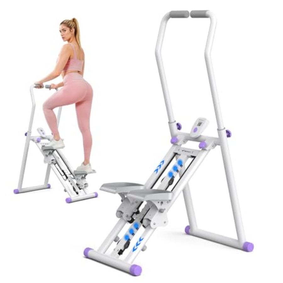 Home Gym Designs - Homegym traploper: stalen frame, zwart, compact