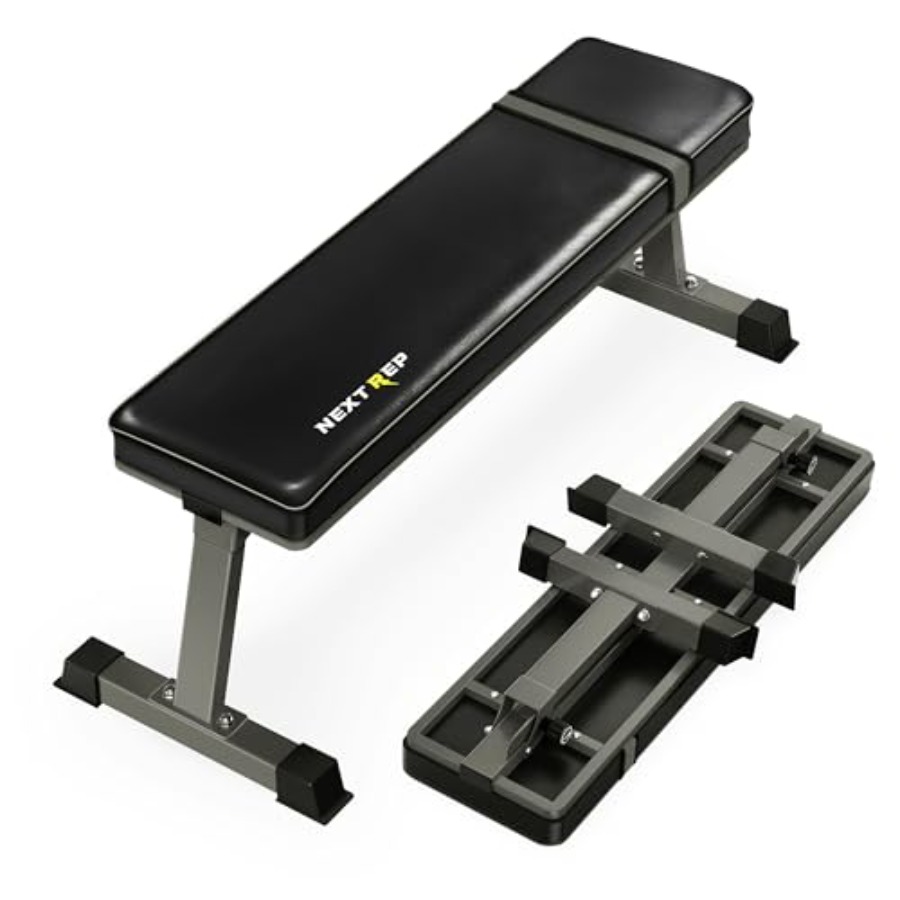 Home Gym Foldable - Homegym krachttrainingbank: robuuste, opvouwbare, platte gewichtsbank