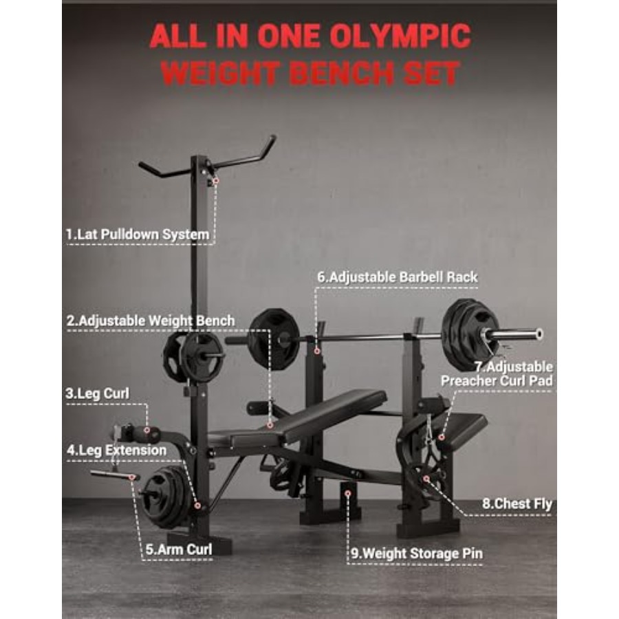 Homegym 8-in-1 opvouwbare gewi - Home Gym Lat Pulldown recensie en prijs