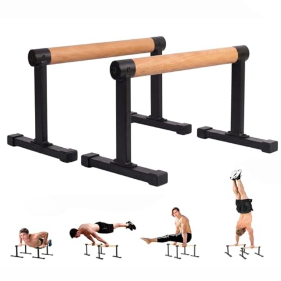 Houten parallelle stangen voor - Home Gym Installation recensie en prijs