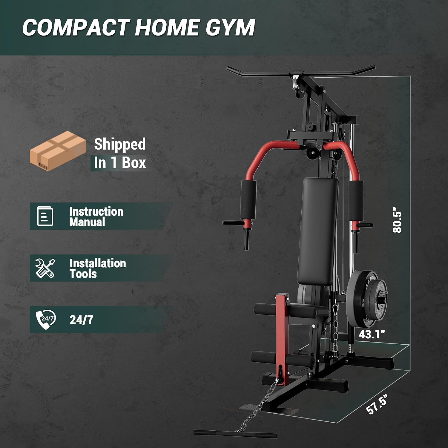 Volledige Home Gym Machine met - Home Gym Pulley System recensie en prijs