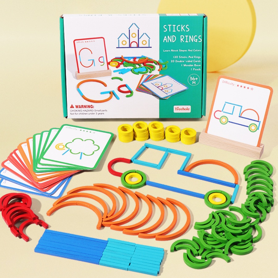 Puzzelspeelgoed voor vroeg ond - Gymnastic Rings Wooden recensie en prijs