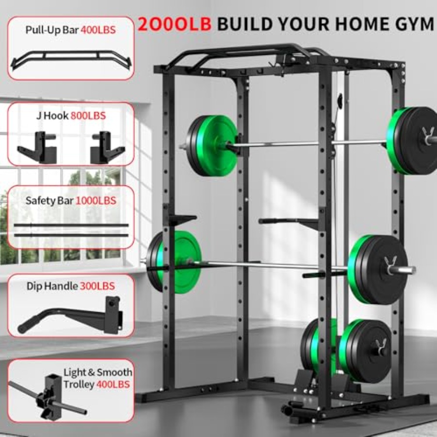 Homegym power rack met LAT pul - Home Gym Lat Pulldown recensie en prijs