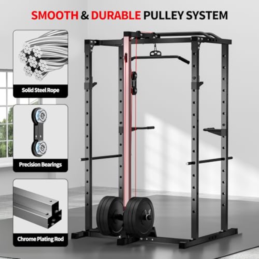 Homegym power rack met LAT pul - Home Gym Lat Pulldown recensie en prijs