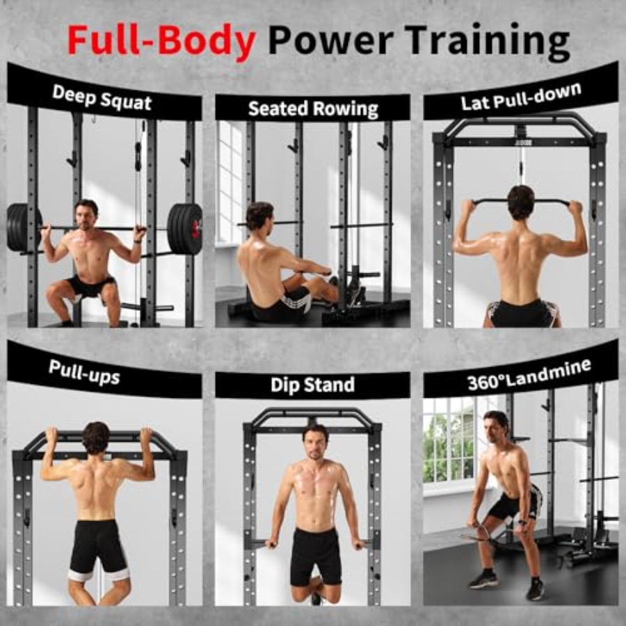 Homegym power rack met LAT pul - Home Gym Lat Pulldown recensie en prijs