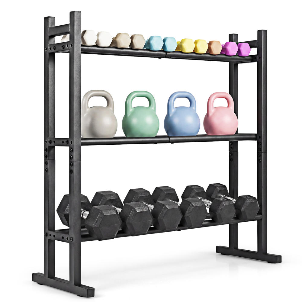 Zware 3-laags dumbbellrek, poe - Home Gym Fitness recensie en prijs