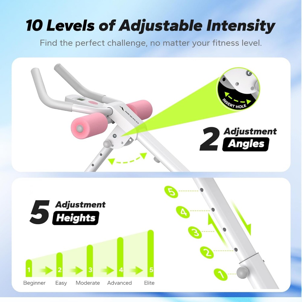 Verstelbare buikspiertrainer v - Home Gym Foldable recensie en prijs