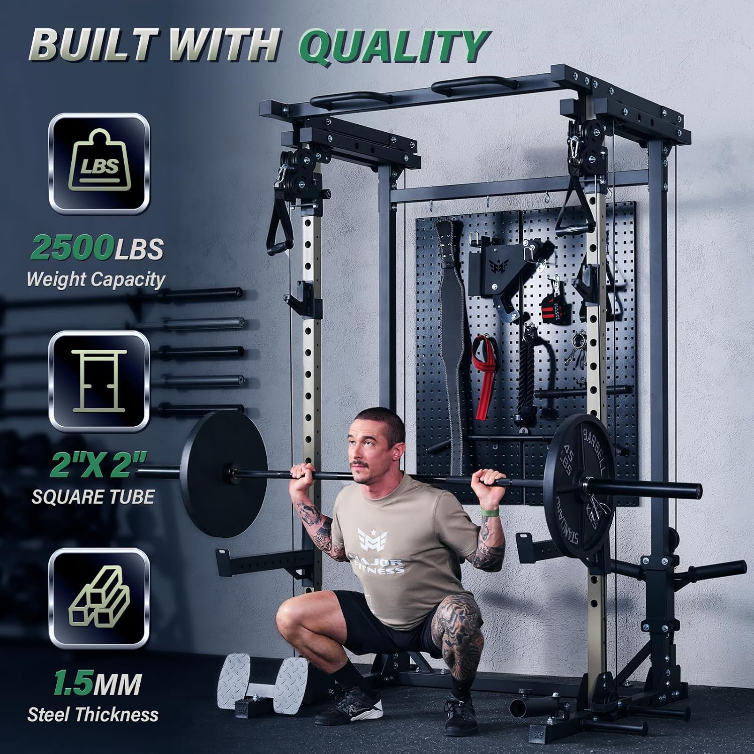 Drone3 Power Rack, 2500lbs Mul - Home Gym Pulley System recensie en prijs