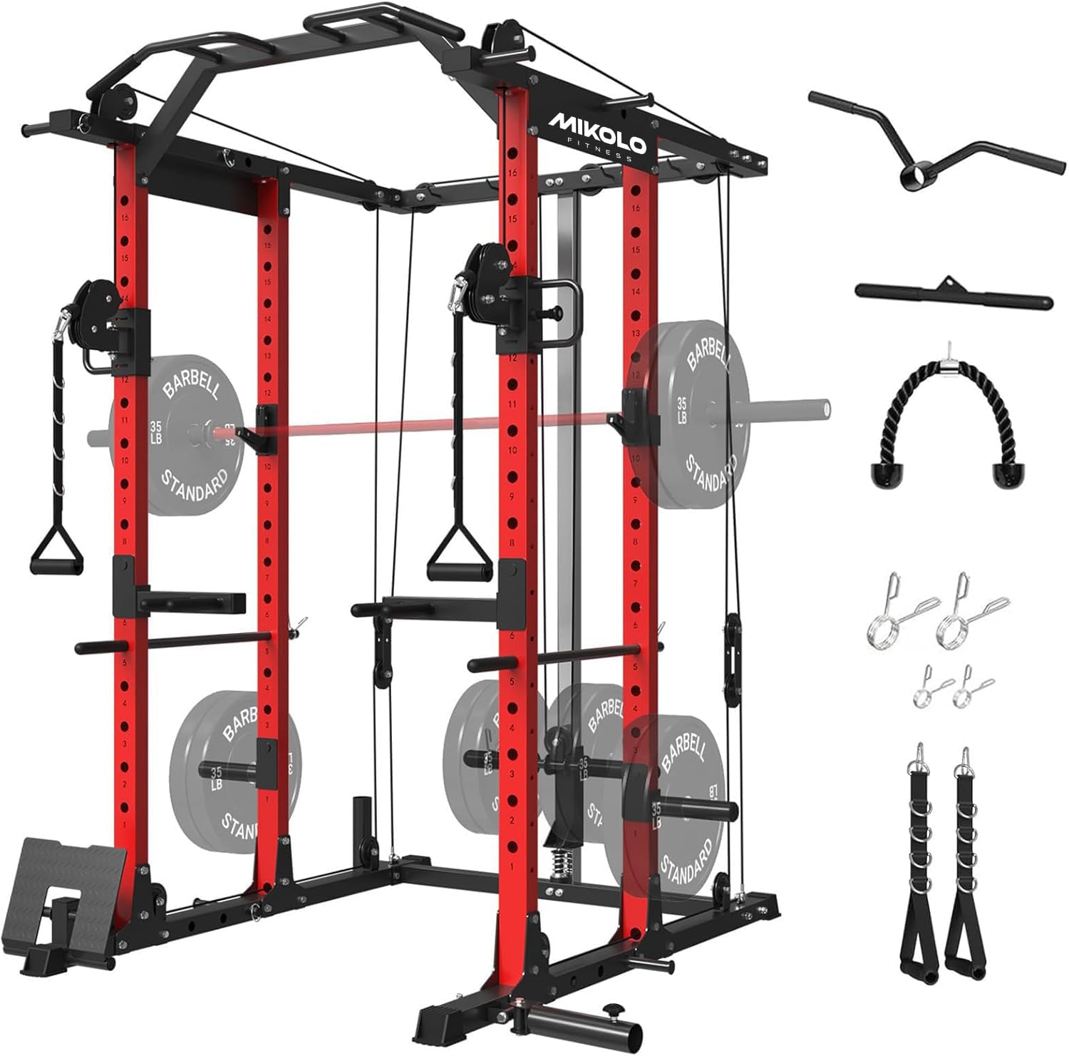 Power Cage met kabelcross-over - Home Gym Pulley System recensie en prijs