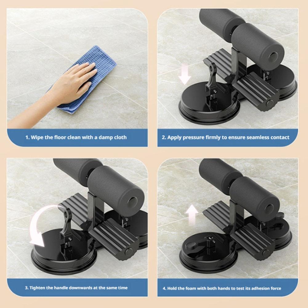 Dubbele zuignap buikspiertrain - Home Gym Simple recensie en prijs
